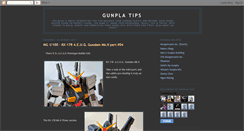 Desktop Screenshot of gunpla-tips.blogspot.com