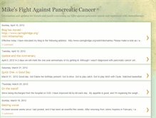 Tablet Screenshot of mikefightscancer.blogspot.com