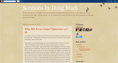 Desktop Screenshot of dougmadisermons.blogspot.com