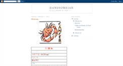 Desktop Screenshot of handsomeian.blogspot.com