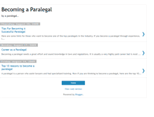 Tablet Screenshot of becomingparalegal.blogspot.com