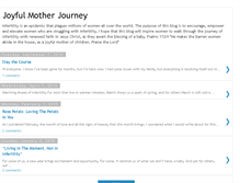 Tablet Screenshot of joyfulmotherjourney.blogspot.com