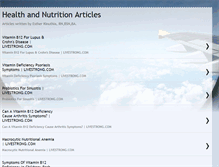 Tablet Screenshot of healthandnutritionarticles.blogspot.com