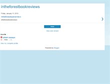 Tablet Screenshot of intheforestbookreviews.blogspot.com