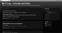 Desktop Screenshot of myitlog.blogspot.com