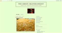 Desktop Screenshot of greencrafterdigest.blogspot.com