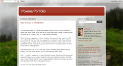 Desktop Screenshot of poiemaportfolio.blogspot.com