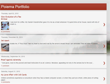 Tablet Screenshot of poiemaportfolio.blogspot.com