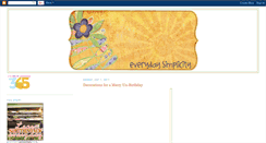 Desktop Screenshot of myeverydaysimplicity.blogspot.com