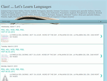 Tablet Screenshot of ciaolearninglanguages.blogspot.com