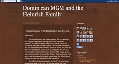 Desktop Screenshot of dominicanmgmandtheheinrichfamily.blogspot.com