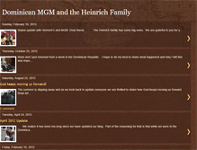 Tablet Screenshot of dominicanmgmandtheheinrichfamily.blogspot.com