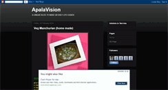 Desktop Screenshot of apalavision.blogspot.com