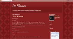 Desktop Screenshot of icephoenix101.blogspot.com
