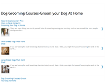 Tablet Screenshot of groom-your-dog-at-home.blogspot.com