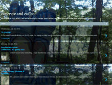 Tablet Screenshot of concreteandcoffee.blogspot.com