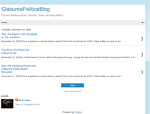 Tablet Screenshot of cleburnepolitics.blogspot.com