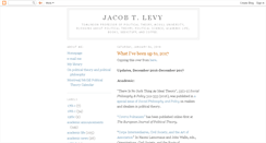 Desktop Screenshot of jacobtlevy.blogspot.com