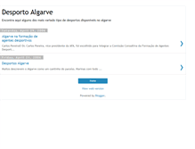 Tablet Screenshot of desportoalgarve.blogspot.com