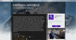 Desktop Screenshot of listianalestari.blogspot.com
