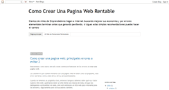 Desktop Screenshot of comohacerunapaginawebrentable.blogspot.com