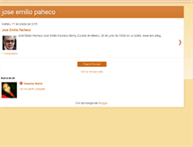 Tablet Screenshot of joseemiliopacheco.blogspot.com