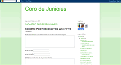 Desktop Screenshot of corodejuniores.blogspot.com