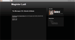 Desktop Screenshot of magisterludi.blogspot.com