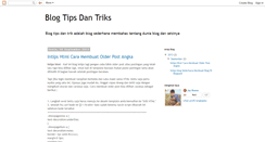 Desktop Screenshot of blogintips.blogspot.com