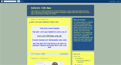 Desktop Screenshot of oxfords12thman.blogspot.com