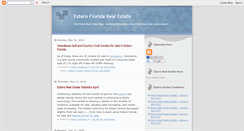 Desktop Screenshot of estero-real-estate.blogspot.com