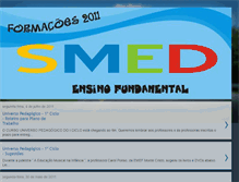 Tablet Screenshot of formacoes2011smed.blogspot.com