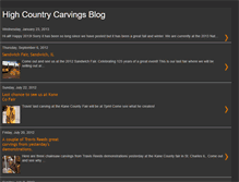 Tablet Screenshot of highcountrycarvings.blogspot.com