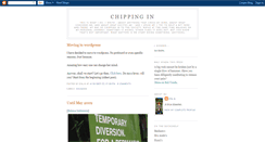 Desktop Screenshot of chipping-in.blogspot.com