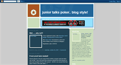 Desktop Screenshot of juniorpoker.blogspot.com