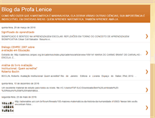 Tablet Screenshot of blogdaprofalenice.blogspot.com