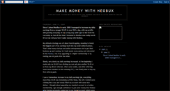 Desktop Screenshot of makemoneywithneobux.blogspot.com