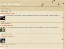 Tablet Screenshot of isthiswonderland.blogspot.com
