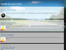 Tablet Screenshot of healthforyourmind.blogspot.com