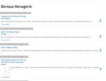 Tablet Screenshot of deviousmenagerie.blogspot.com