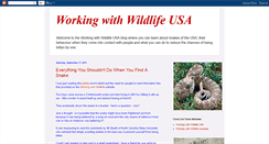 Desktop Screenshot of livingwithwildlifeusa.blogspot.com