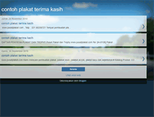 Tablet Screenshot of contohplakatterimakasih.blogspot.com