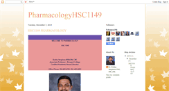 Desktop Screenshot of pharmacologyhsc1149.blogspot.com