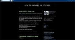 Desktop Screenshot of newfrontiersinscience.blogspot.com