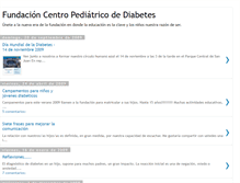 Tablet Screenshot of fundacionpediatricadiabetes.blogspot.com