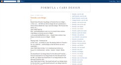 Desktop Screenshot of formula1carsdesign.blogspot.com