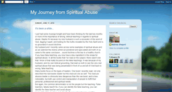 Desktop Screenshot of myjourneyfromspiritualabuse.blogspot.com