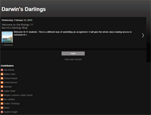 Tablet Screenshot of darwinsdarlings.blogspot.com