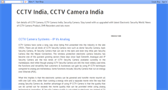 Desktop Screenshot of cctvcameraindia.blogspot.com