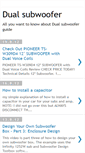 Mobile Screenshot of dualsubwoofer.blogspot.com